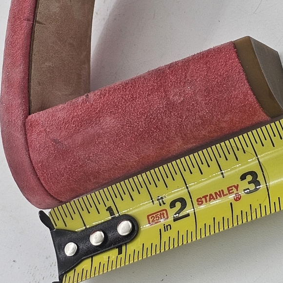 Veronica Beard Women’s Ganita Knot-Front Slides Size 9 Pink Suede Sandals - Picture 12 of 13